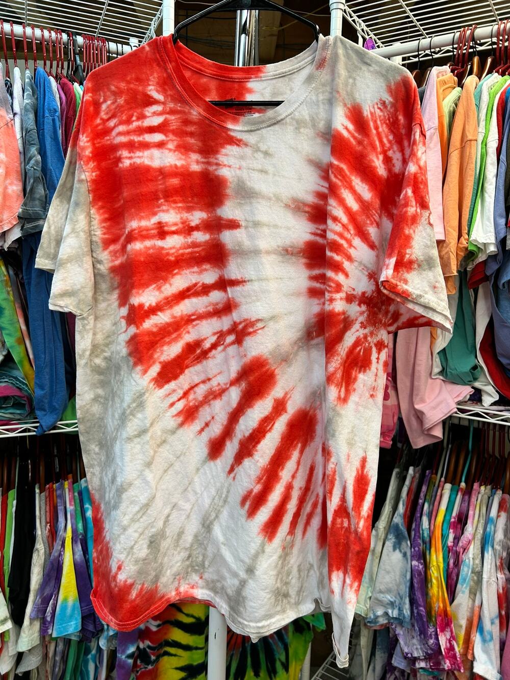 Hand-Dyed Tie-Dye Tee One of a Kind Size
